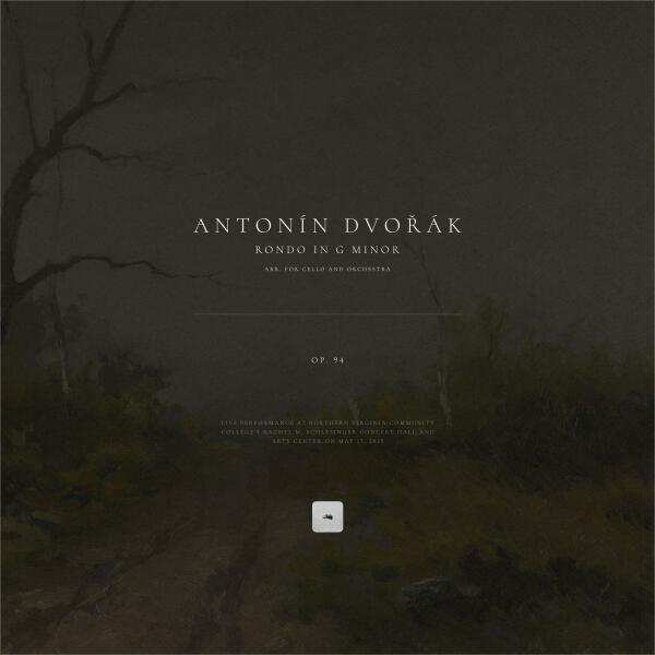 Antonín Dvořák, Classical Archive Stereo Arts - Rondo in G Minor, Op. 94 (Arr. for Cello and Orchestra)